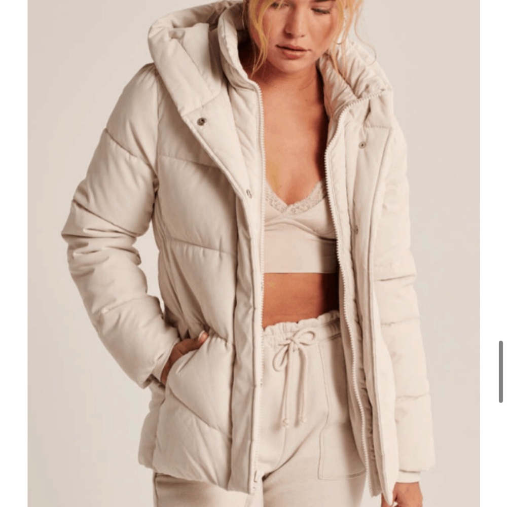 Abercrombie Ultra Mid Length Puffer Jacket